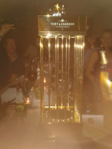 Moet golden cage