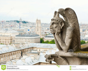 Chimera della cattedrale di Notre Dame di Parigi